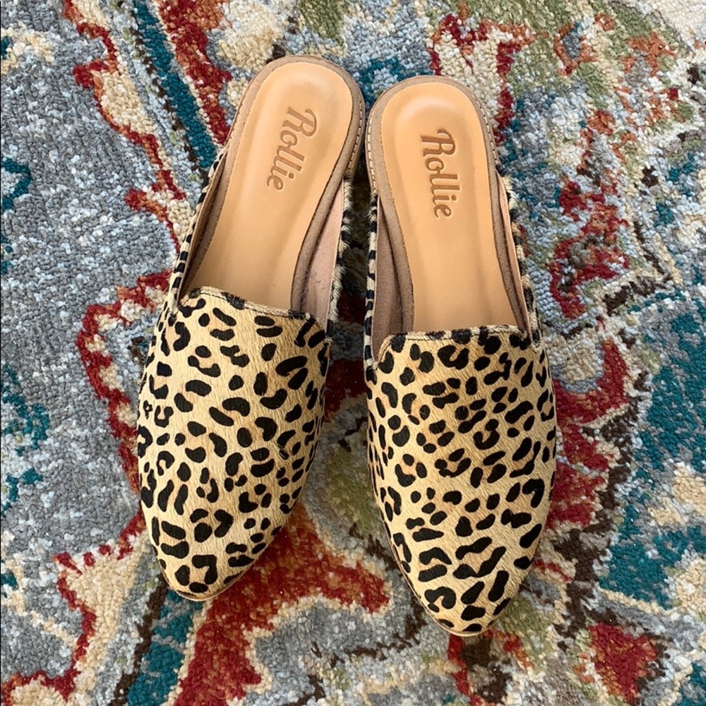 Leopard Print Mules - Rollie Nation
